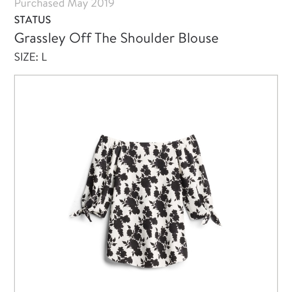 Off shoulder blouse NWT. Stitchfix brand